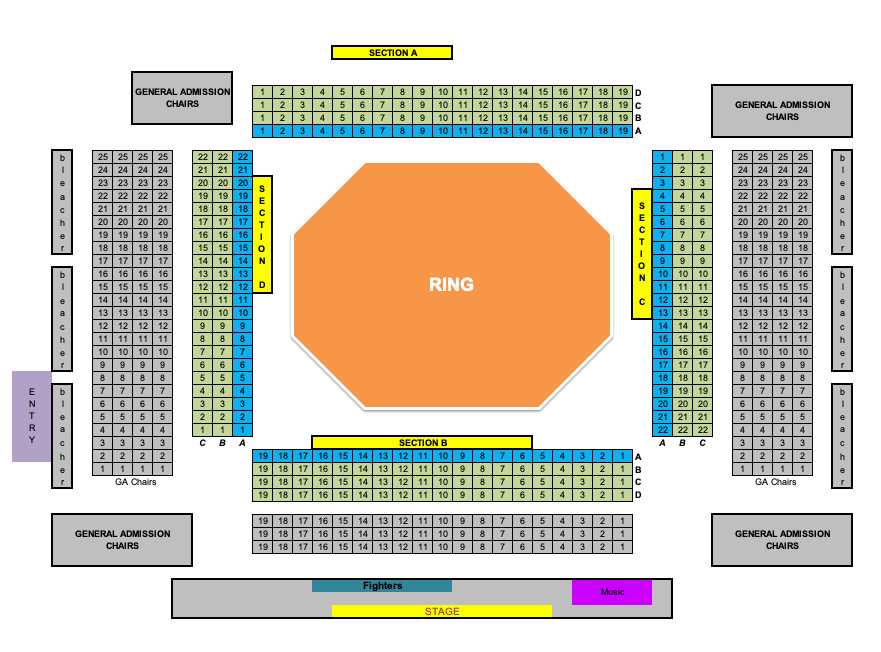 Riverside Casino Event Center Seating Chart